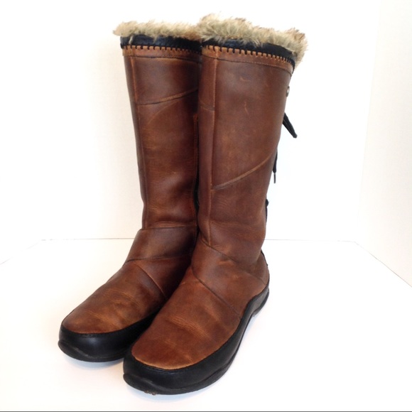 SOLD The North Face Leather Winter Boots 7.5 - Picture 2 of 7